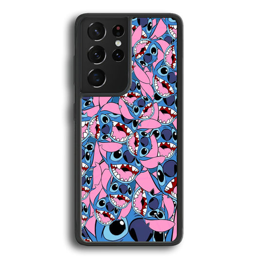 Stitch Laugh Face Samsung Galaxy S21 Ultra Case