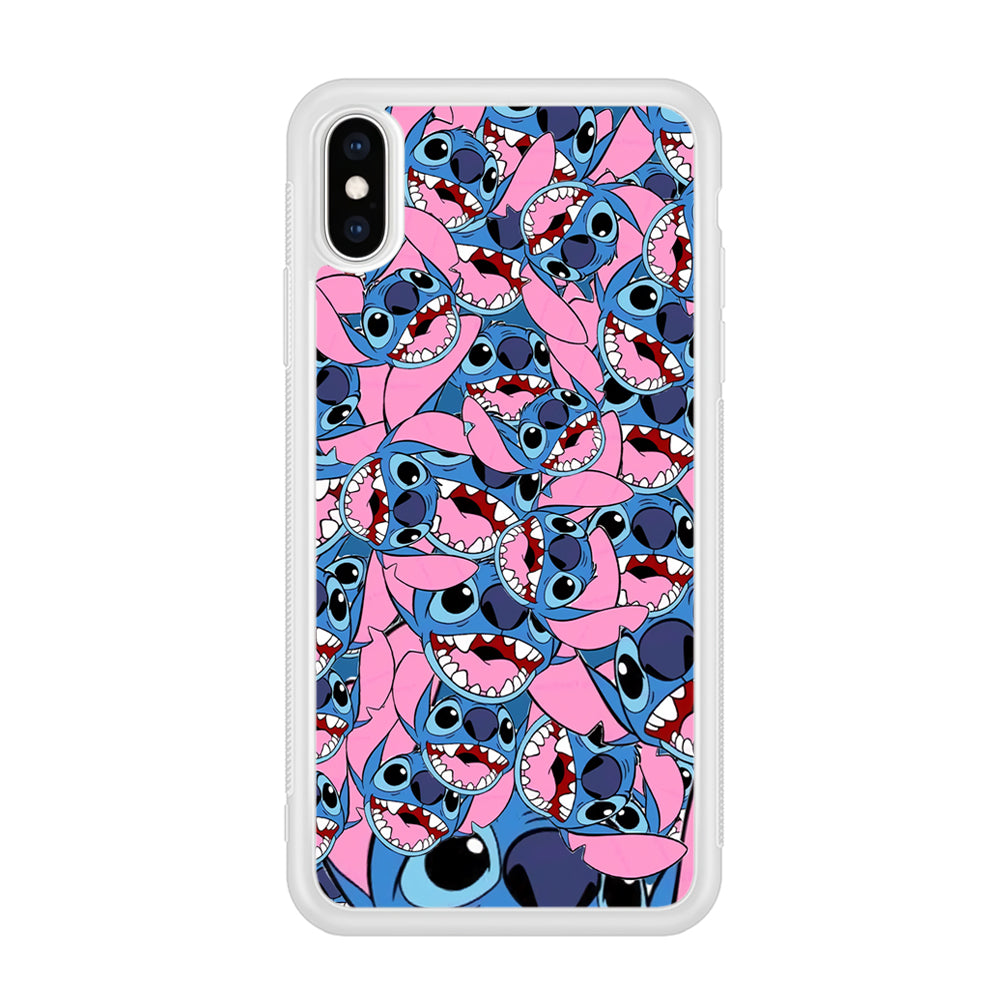 Stitch Laugh Face iPhone X Case