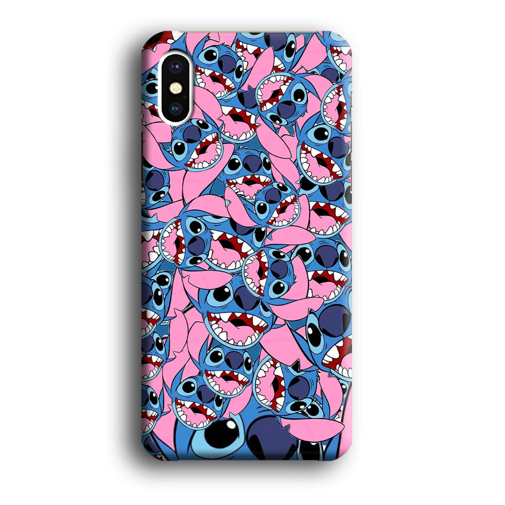 Stitch Laugh Face iPhone X Case