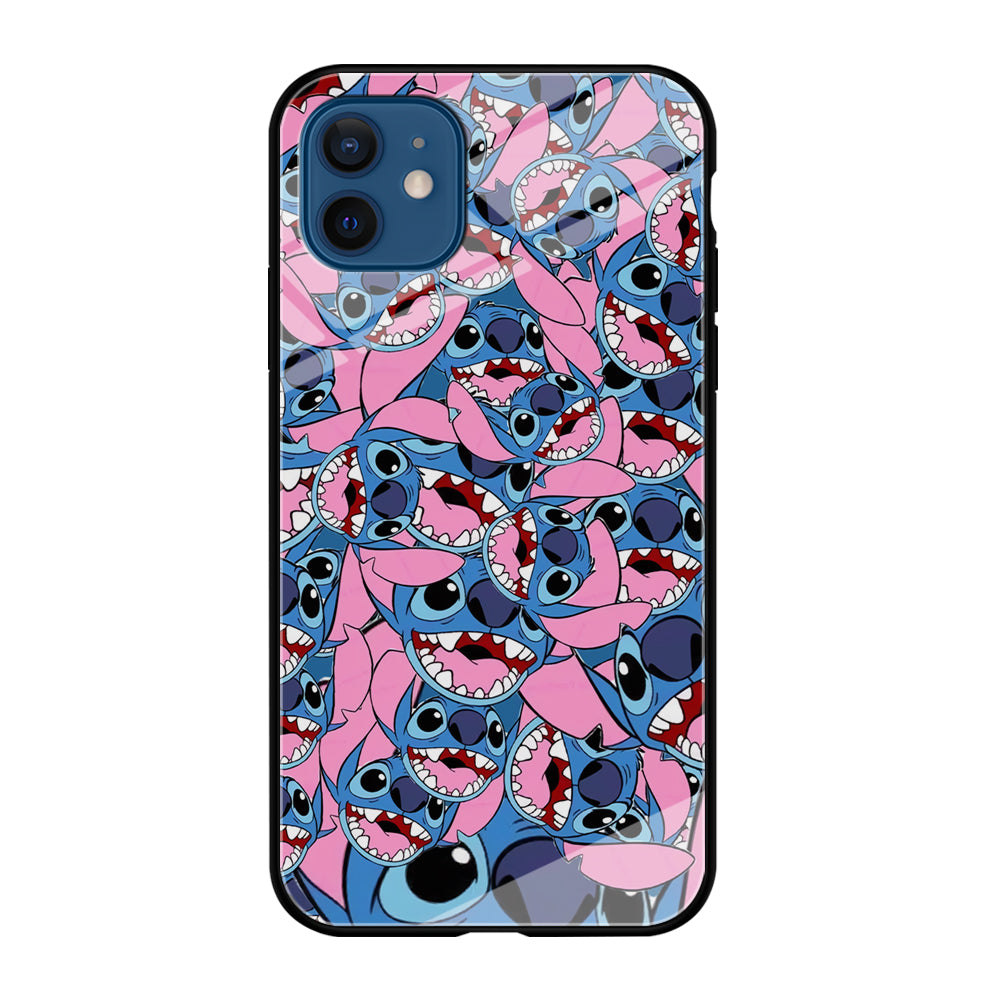 Stitch Laugh Face iPhone 12 Case