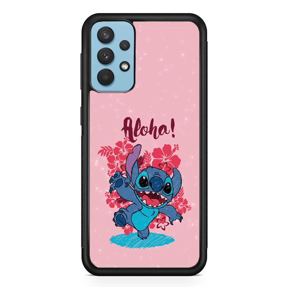 Stitch Paint Art Samsung Galaxy A32 Case