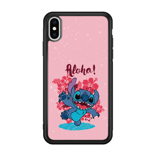 Stitch Paint Art iPhone X Case