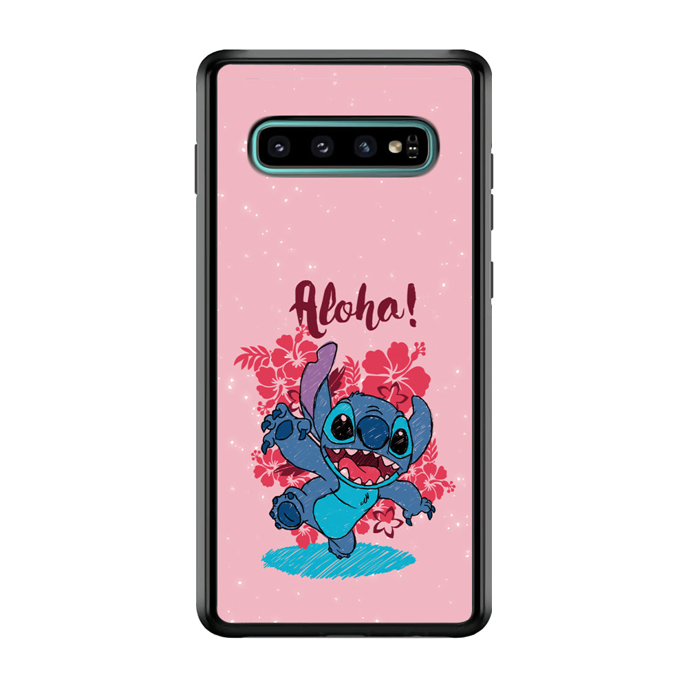 Stitch Paint Art Samsung Galaxy S10 Case