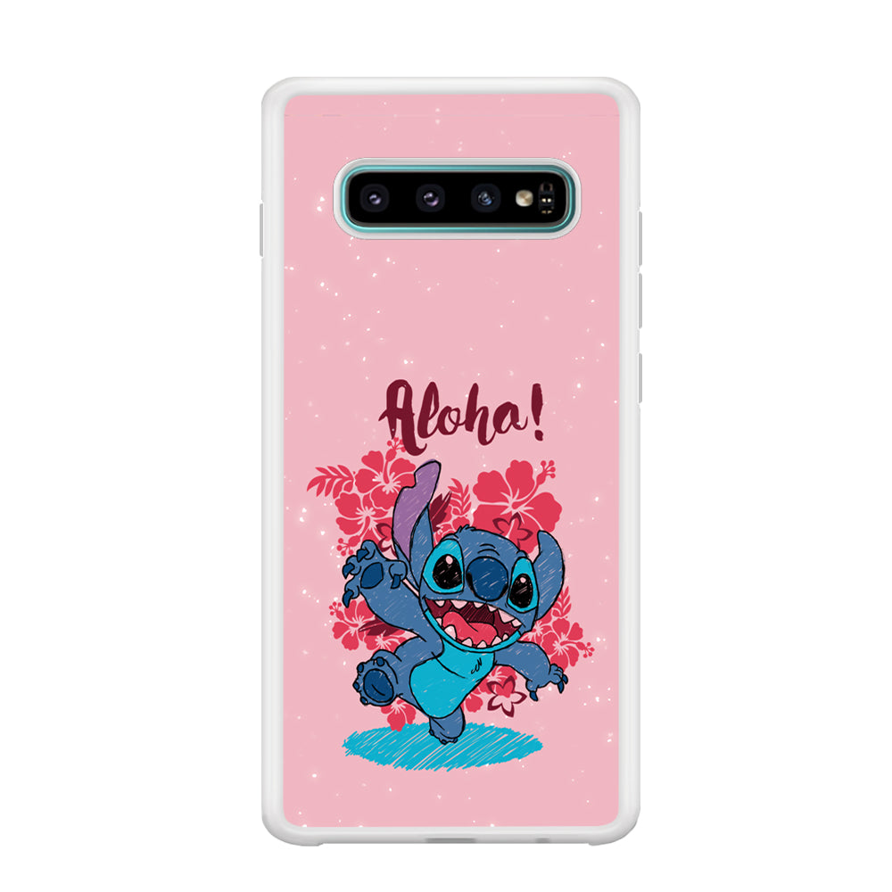 Stitch Paint Art Samsung Galaxy S10 Case