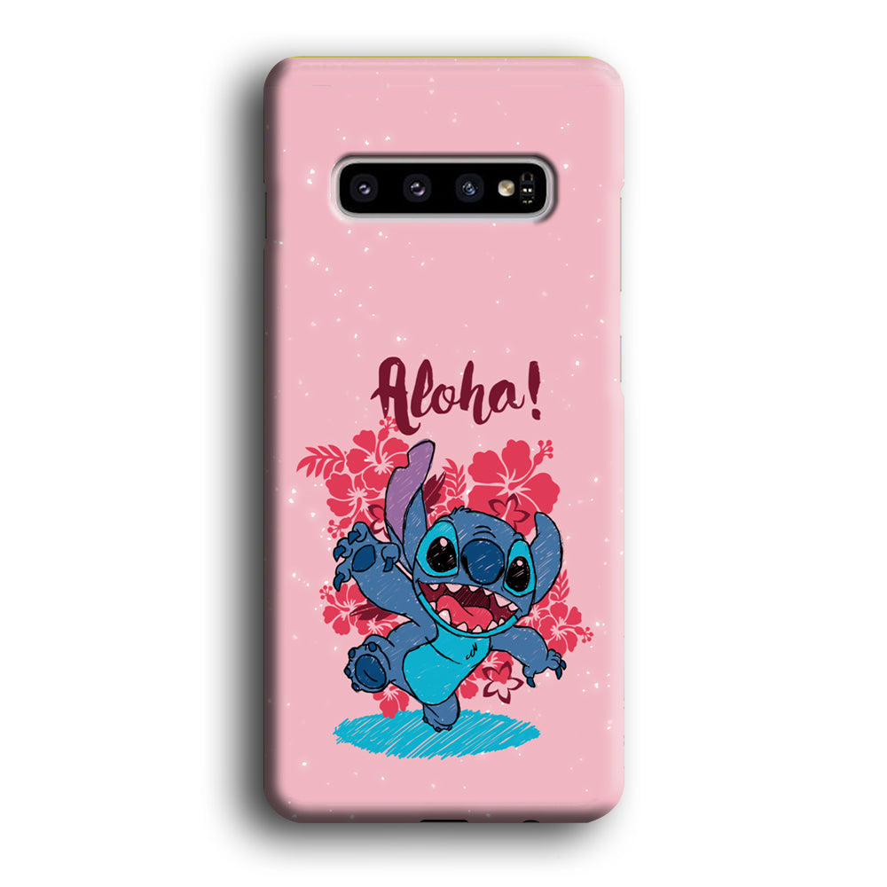 Stitch Paint Art Samsung Galaxy S10 Case