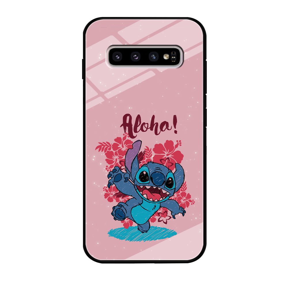 Stitch Paint Art Samsung Galaxy S10 Case