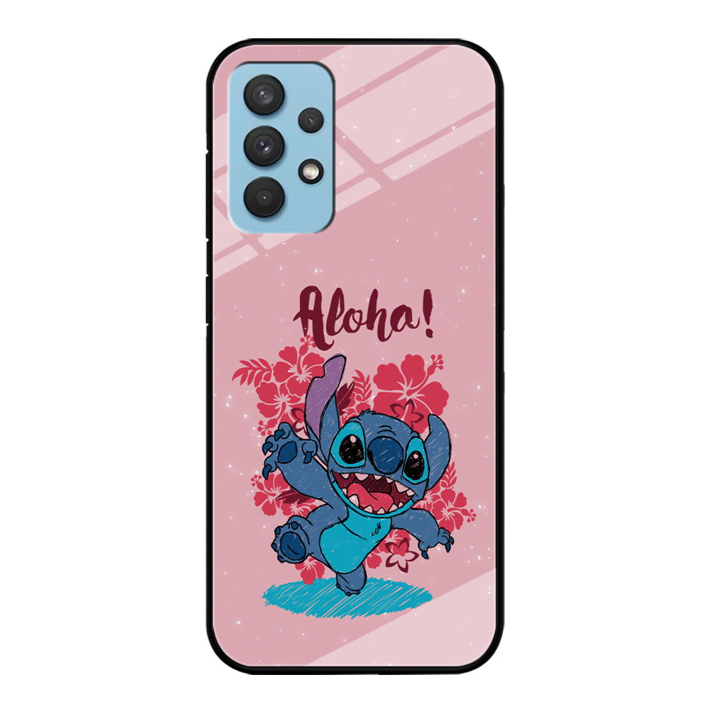 Stitch Paint Art Samsung Galaxy A32 Case