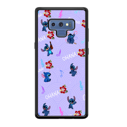 Stitch Patern Lovely Ohana Samsung Galaxy Note 9 Case