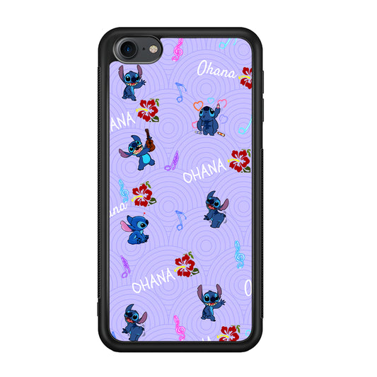 Stitch Patern Lovely Ohana iPod Touch 6 Case - Carneyforia