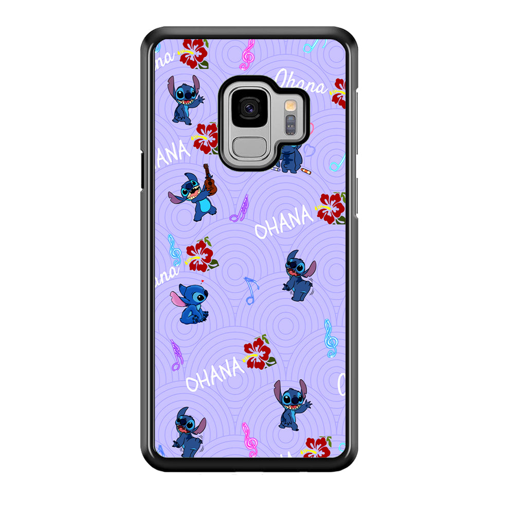 Stitch Patern Lovely Ohana Samsung Galaxy S9 Case