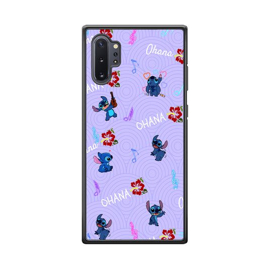 Stitch Patern Lovely Ohana Samsung Galaxy Note 10 Plus Case