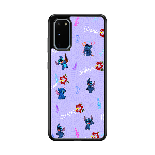 Stitch Patern Lovely Ohana Samsung Galaxy S20 Case