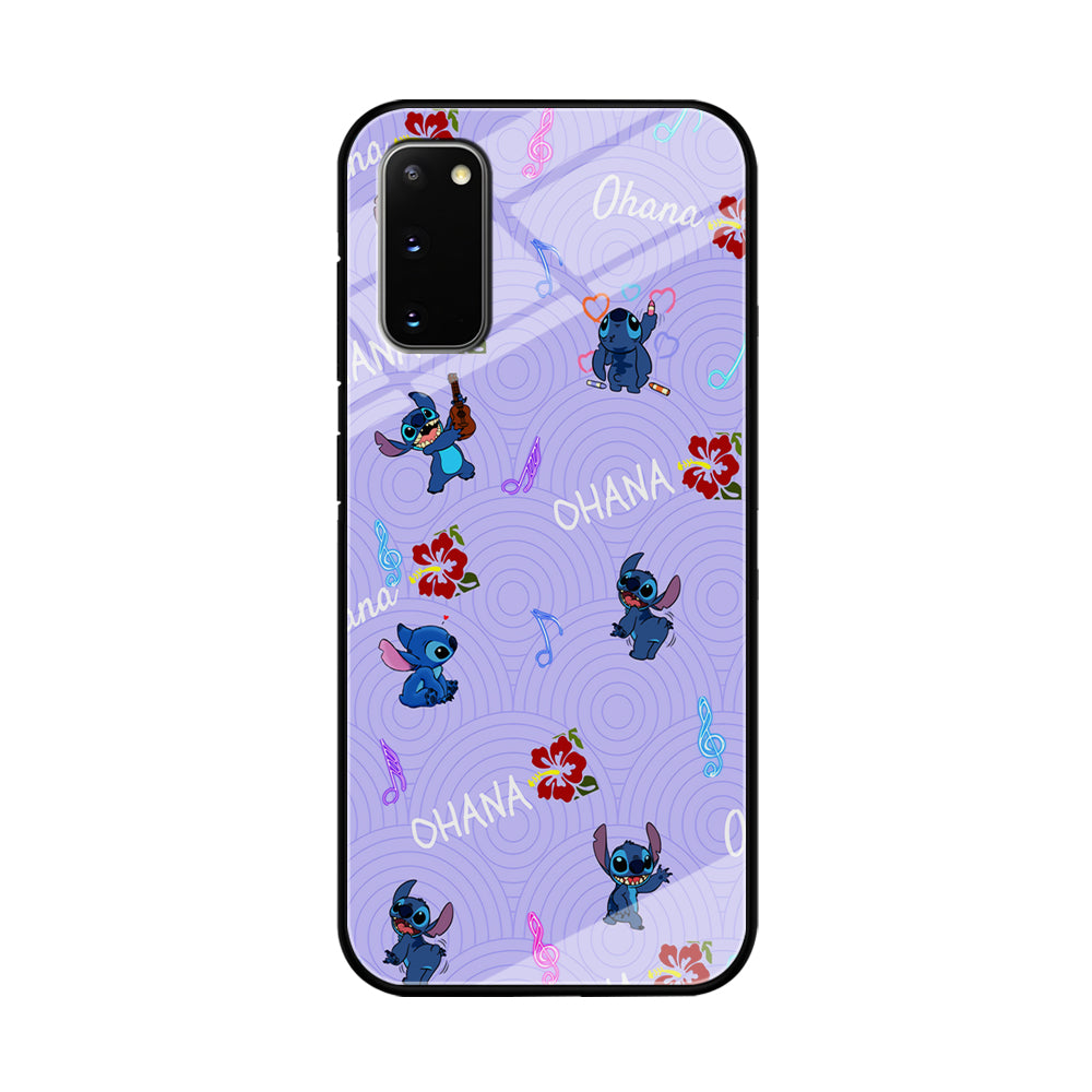 Stitch Patern Lovely Ohana Samsung Galaxy S20 Case