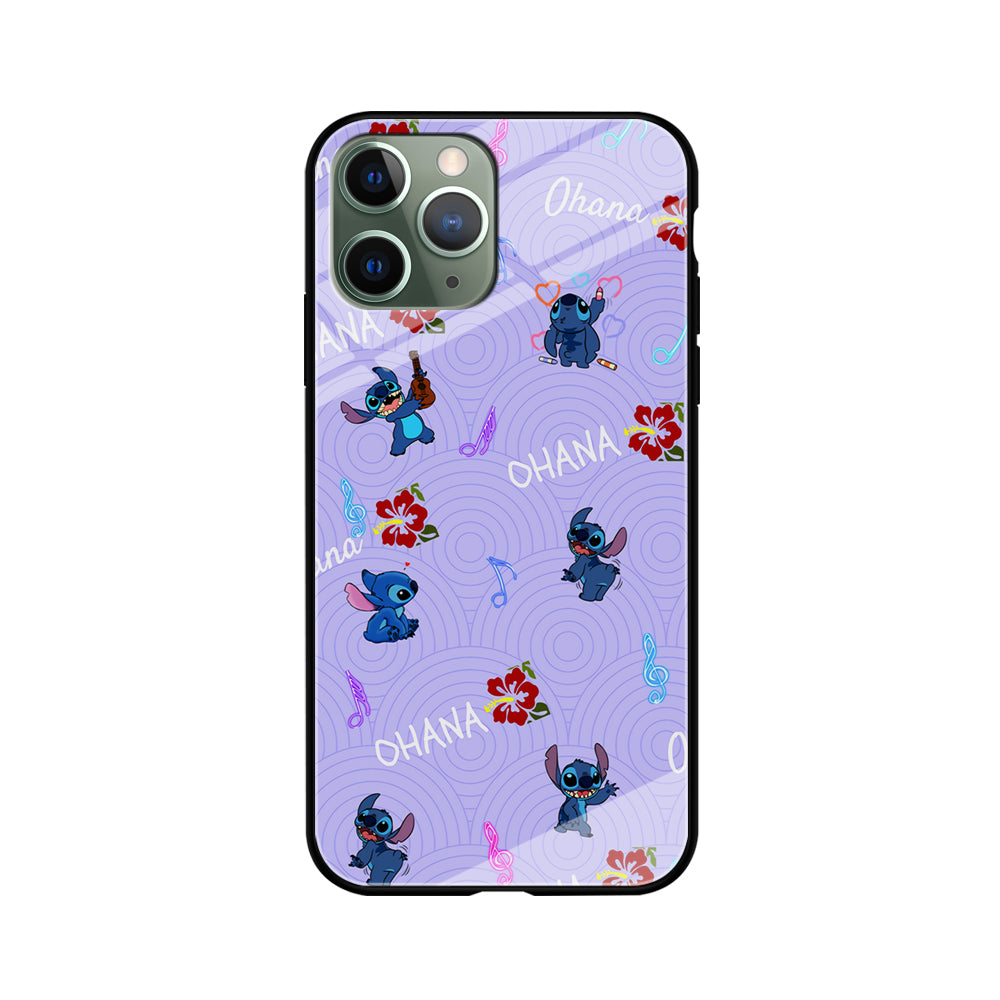 Stitch Patern Lovely Ohana iPhone 11 Pro Max Case
