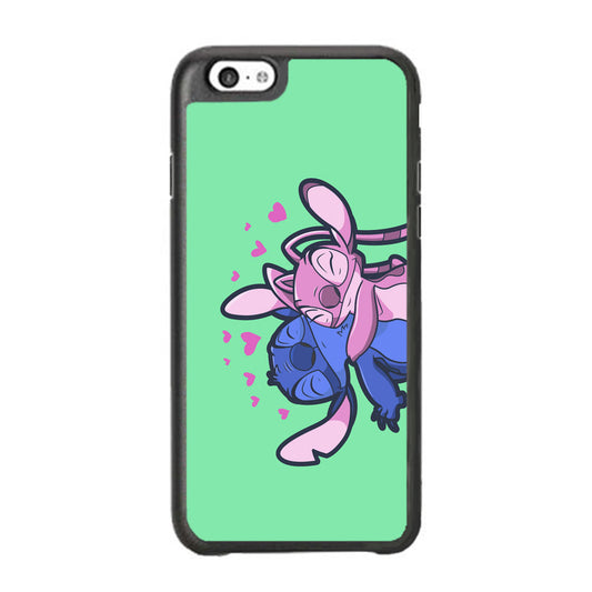 Stitch And Angel Huge Green Wallpaper iPhone 6 Plus | 6s Plus Case - carneyforia