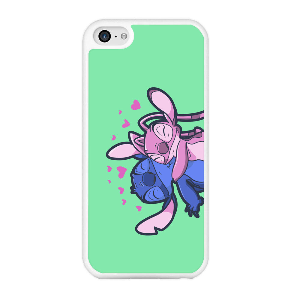 Stitch And Angel Huge Green Wallpaper iPhone 5 | 5s Case - carneyforia