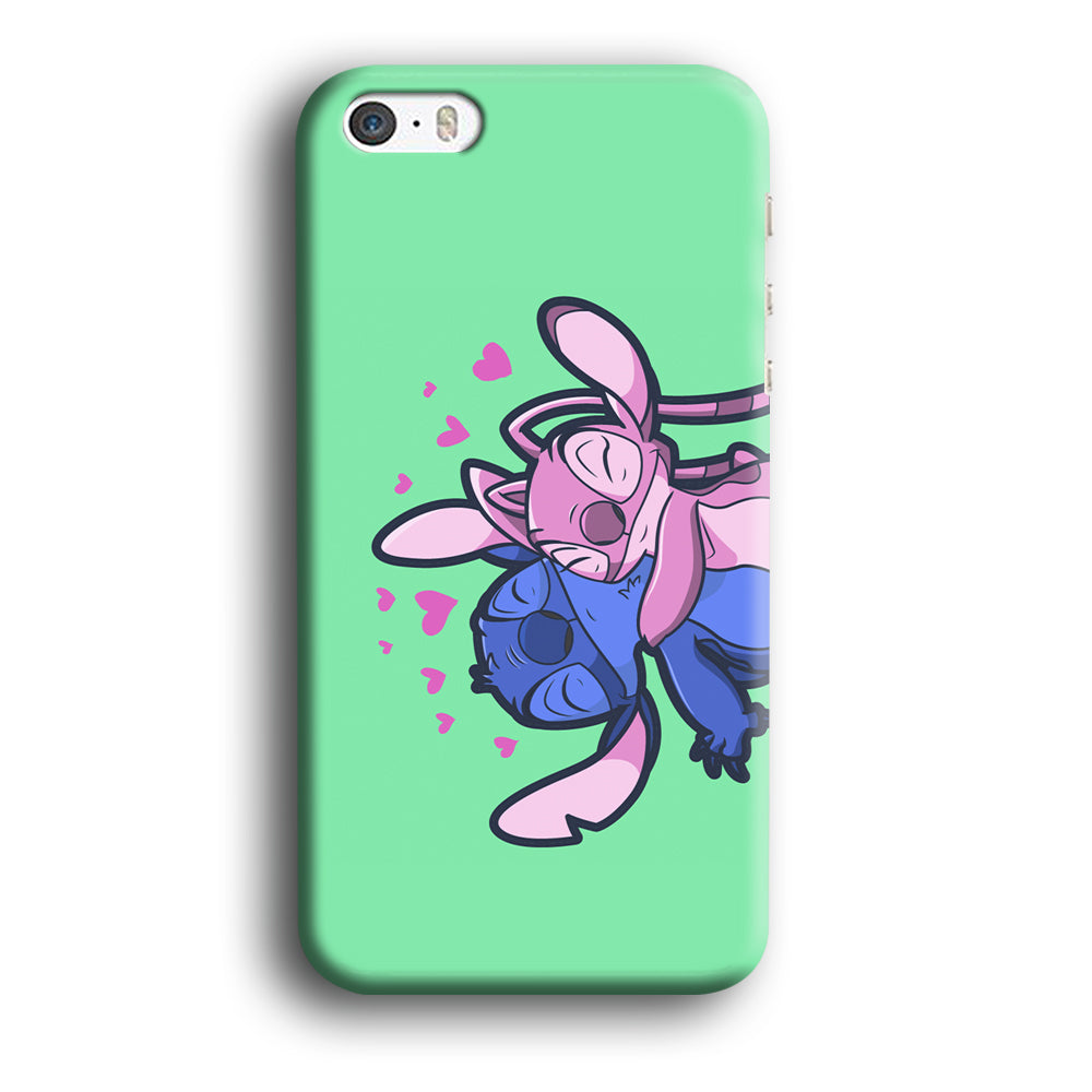 Stitch And Angel Huge Green Wallpaper iPhone 5 | 5s Case - carneyforia