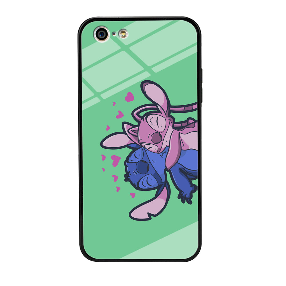 Stitch And Angel Huge Green Wallpaper iPhone 5 | 5s Case - carneyforia