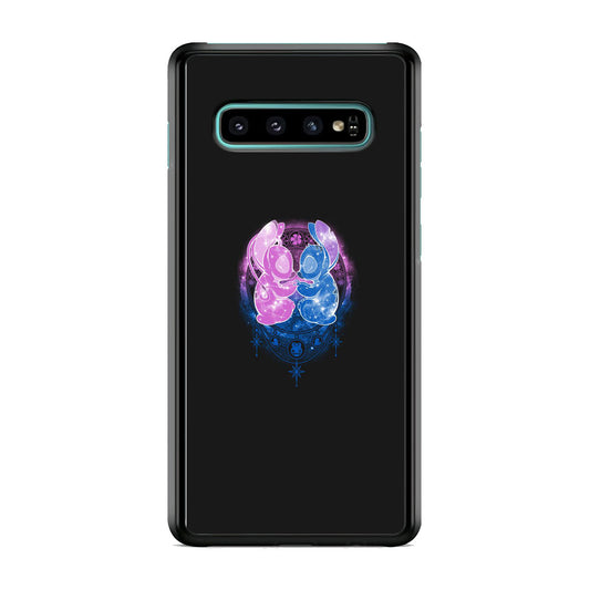 Stitch And Angel Yoga Style Samsung Galaxy S10 Case