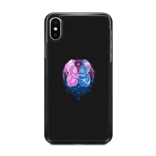 Stitch And Angel Yoga Style iPhone X Case
