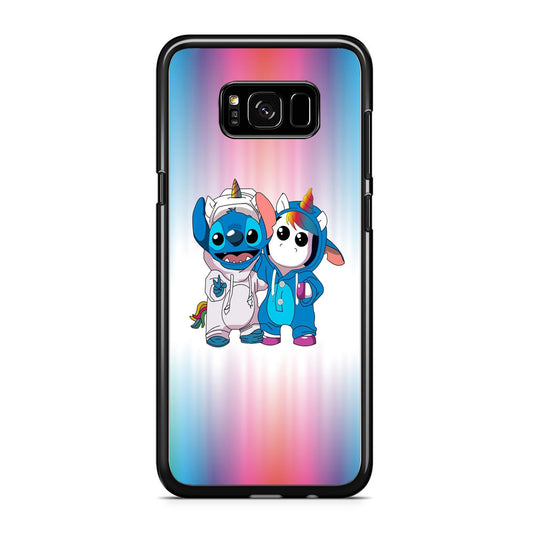 Stitch And Unicornio Soft Colour Gradation Samsung Galaxy S8 Plus Case