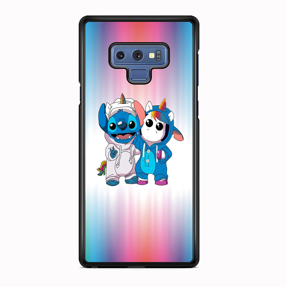 Stitch And Unicornio Soft Colour Gradation Samsung Galaxy Note 9 Case