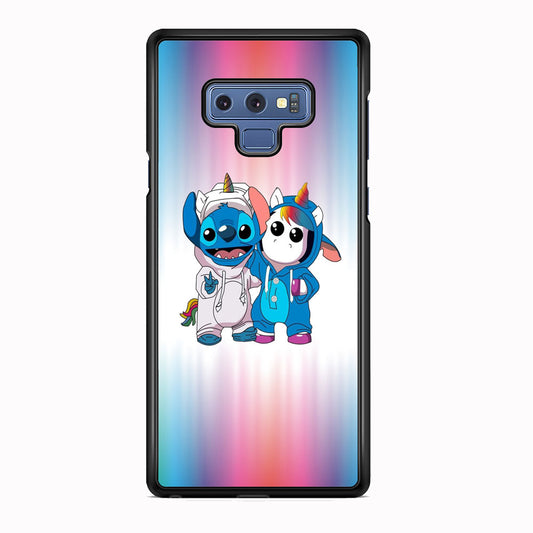 Stitch And Unicornio Soft Colour Gradation Samsung Galaxy Note 9 Case