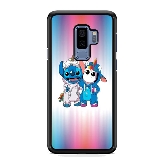 Stitch And Unicornio Soft Colour Gradation Samsung Galaxy S9 Plus Case
