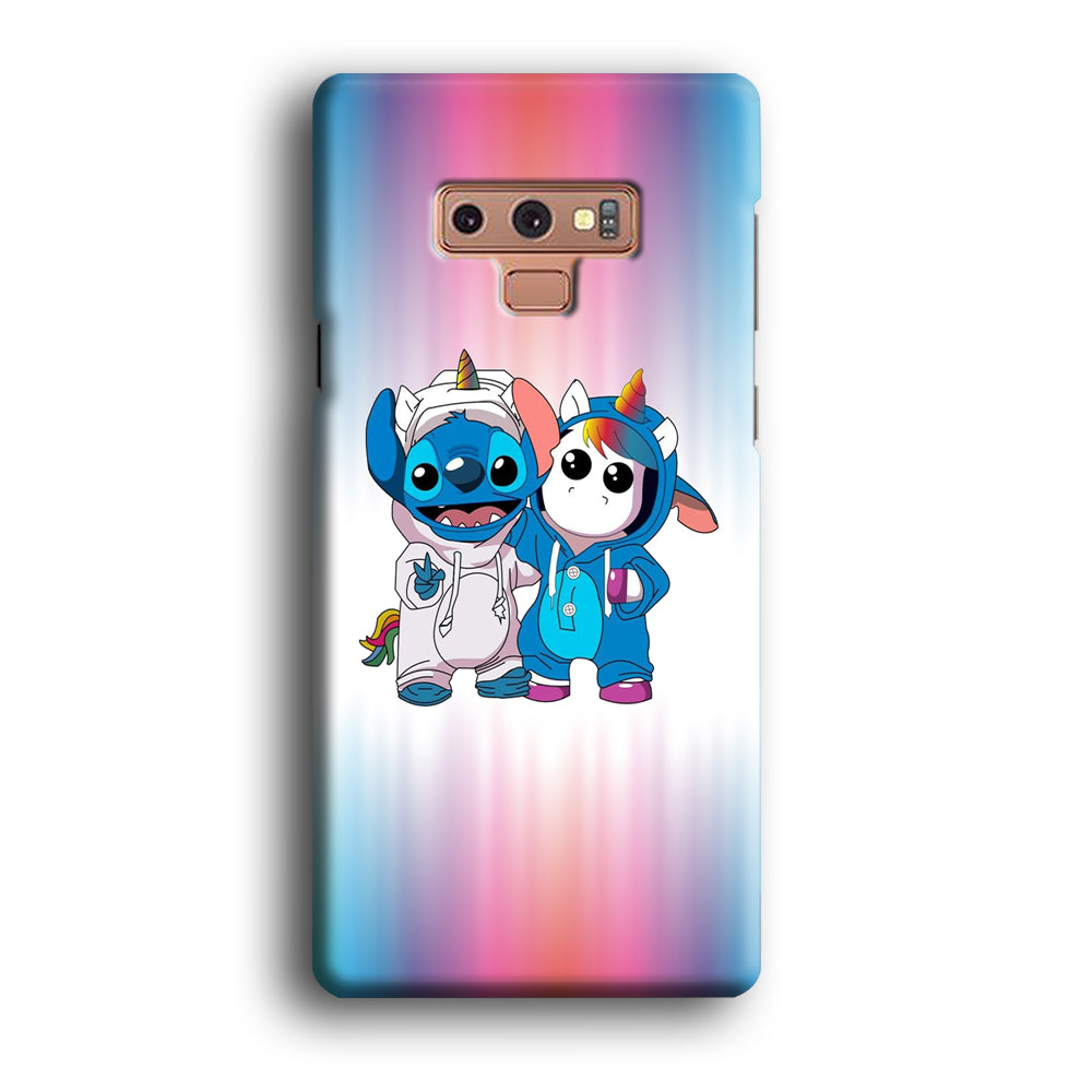 Stitch And Unicornio Soft Colour Gradation Samsung Galaxy Note 9 Case