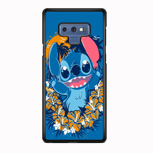 Stitch Blue Wallpaper Samsung Galaxy Note 9 Case