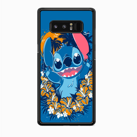 Stitch Blue Wallpaper Samsung Galaxy Note 8 Case