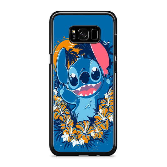 Stitch Blue Wallpaper Samsung Galaxy S8 Case