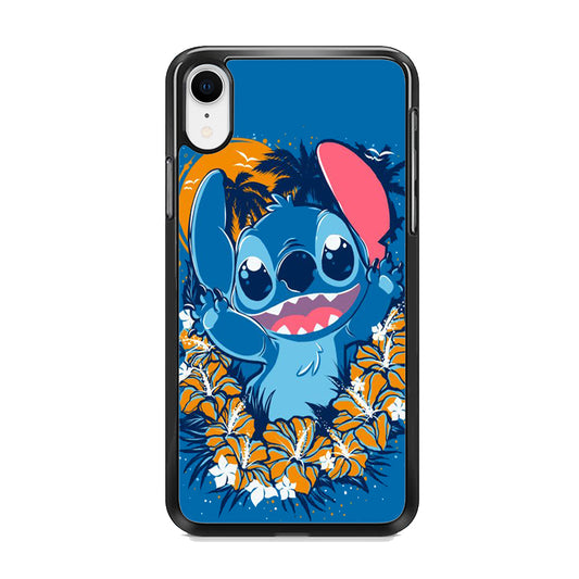 Stitch Blue Wallpaper iPhone XR Case
