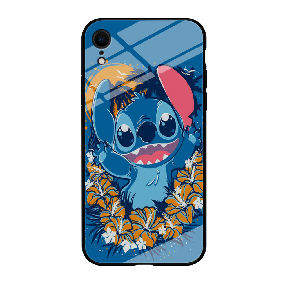 Stitch Blue Wallpaper iPhone XR Case