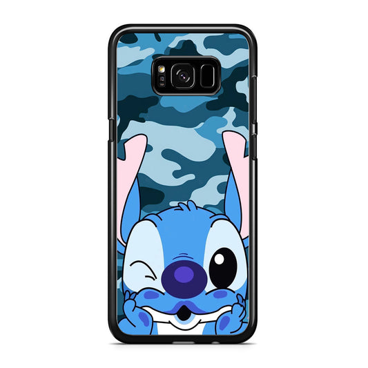 Stitch Blue in Camouflage Samsung Galaxy S8 Plus Case