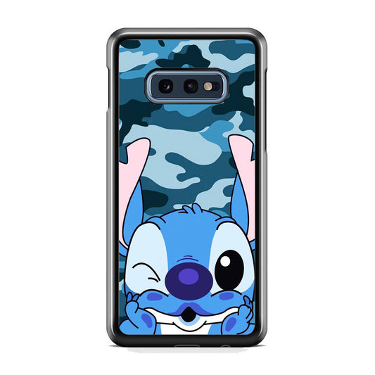 Stitch Blue in Camouflage Samsung Galaxy S10 Plus Case