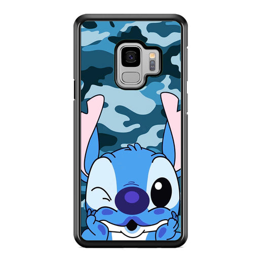 Stitch Blue in Camouflage Samsung Galaxy S9 Case