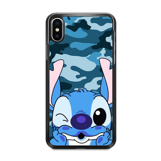 Stitch Blue in Camouflage iPhone XS MAX Case
