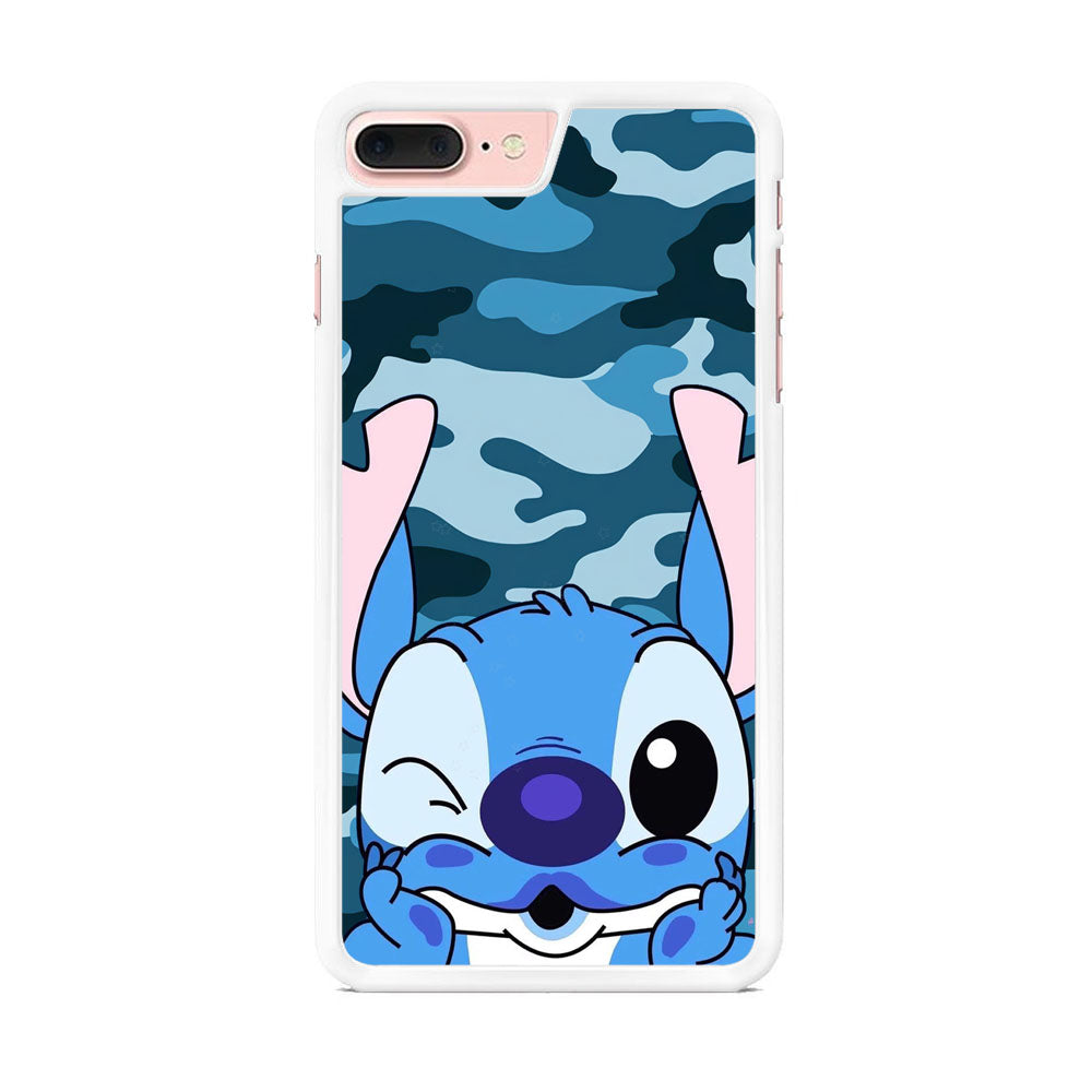 Stitch Blue in Camouflage iPhone 7 Plus Case