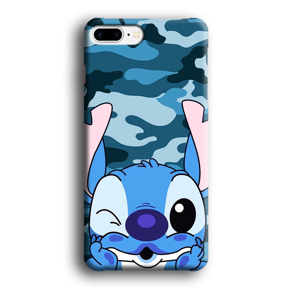 Stitch Blue in Camouflage iPhone 7 Plus Case