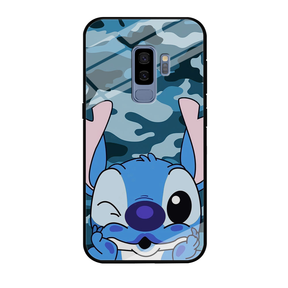 Stitch Blue in Camouflage Samsung Galaxy S9 Plus Case