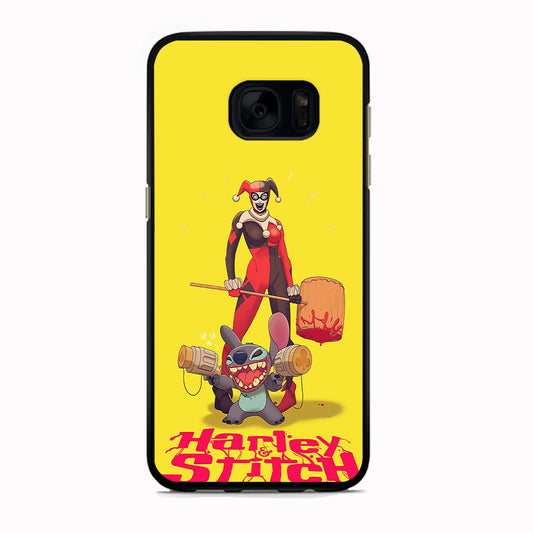 Stitch Harley Stitch Meme Samsung Galaxy S7 Edge Case