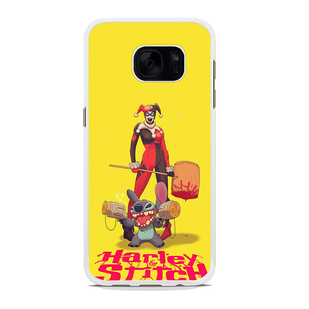 Stitch Harley Stitch Meme Samsung Galaxy S7 Edge Case