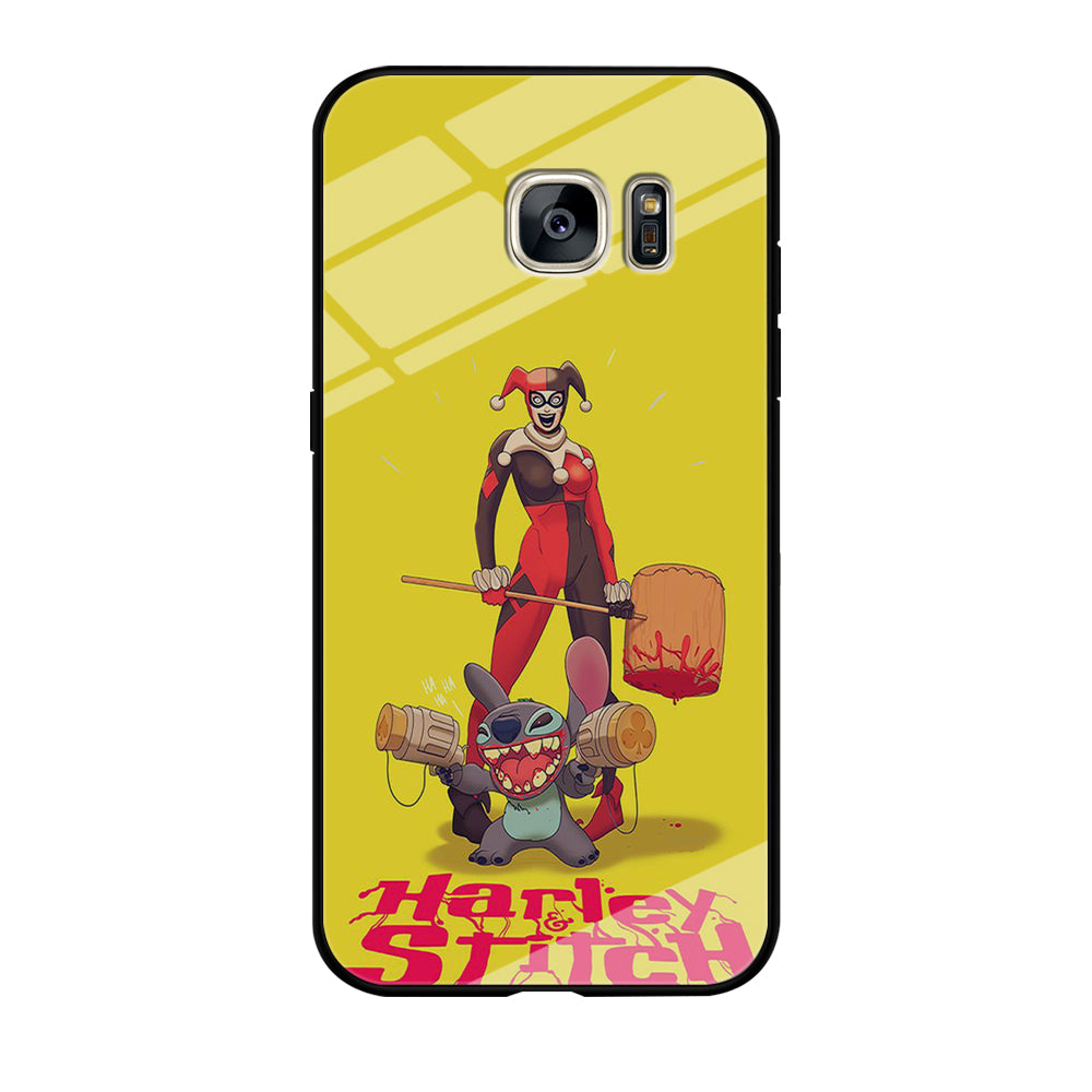 Stitch Harley Stitch Meme Samsung Galaxy S7 Edge Case