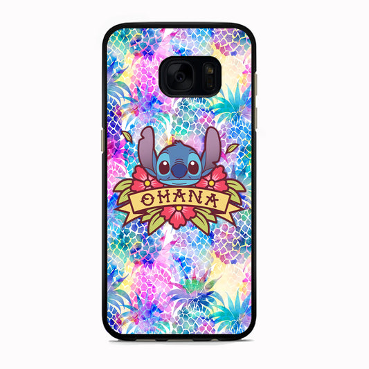 Stitch Ohana on Summer Samsung Galaxy S7 Edge Case