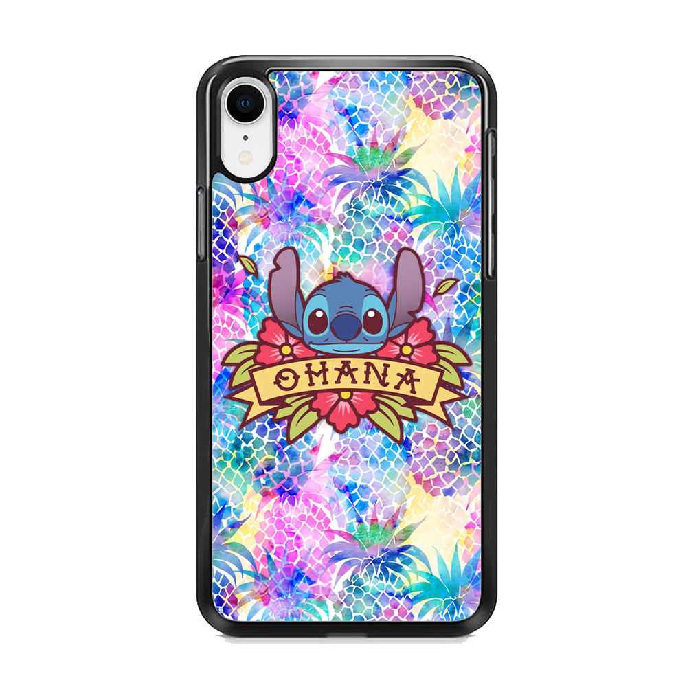 Stitch Ohana on Summer iPhone XR Case