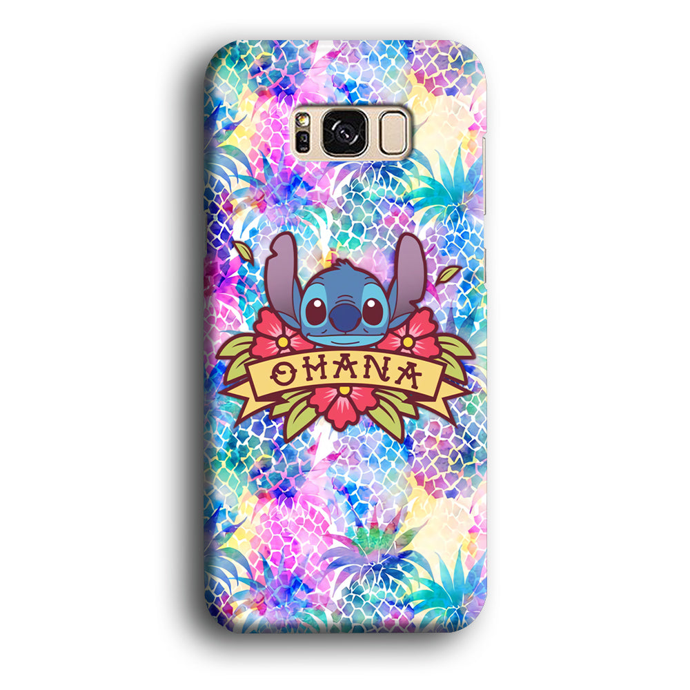 Stitch Ohana on Summer Samsung Galaxy S8 Case