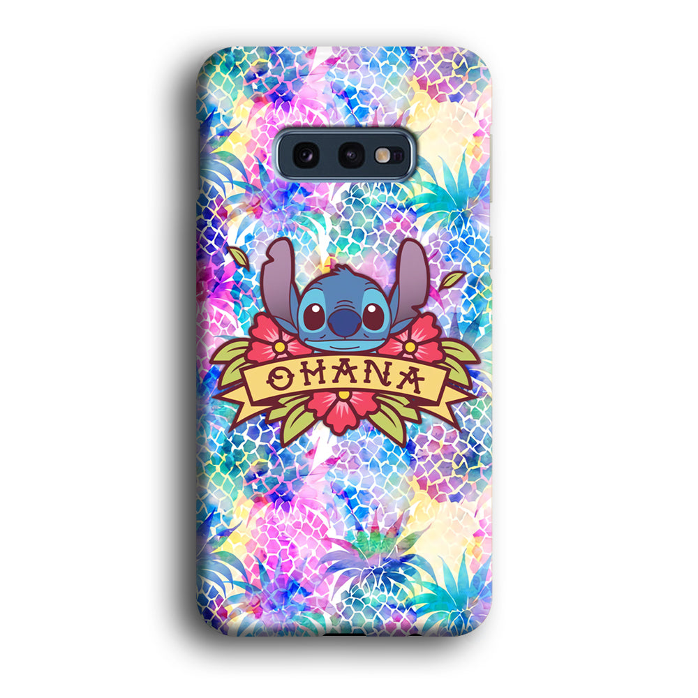 Stitch Ohana on Summer Samsung Galaxy S10E Case