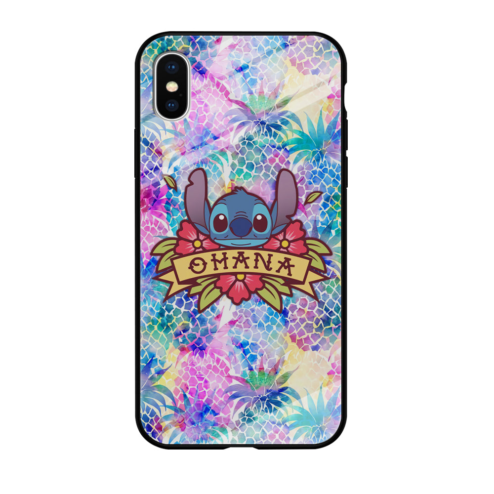 Stitch Ohana on Summer iPhone XS MAX Case