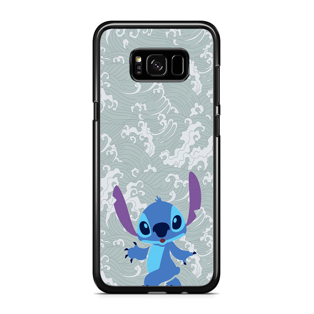 Stitch Walk on The Wave Samsung Galaxy S8 Case